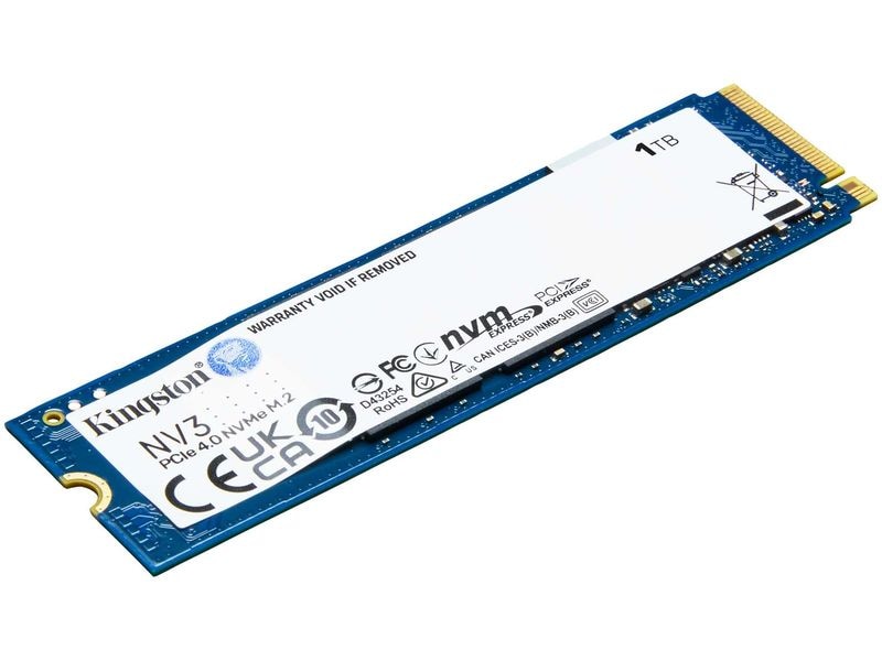 Kingston SSD NV3 M.2 2280 NVMe 1000 GB Schnelles M.2-Solid-State-Drive mit 1 TB Kapazität