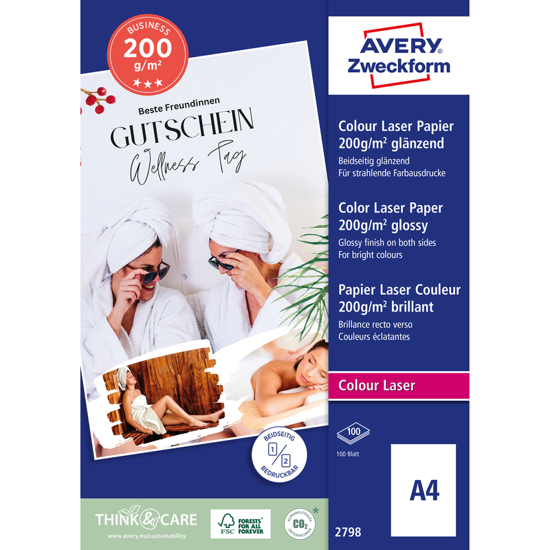 Avery Zweckform Premium Fotopapier, A4, 200 g/m², hochglanz
