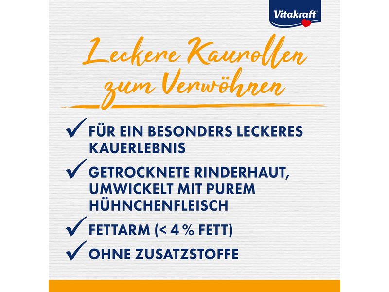 Vitakraft Kaurolle Deli Chews Chicken L, 3 Stk. Kauspass für grosse Hunde