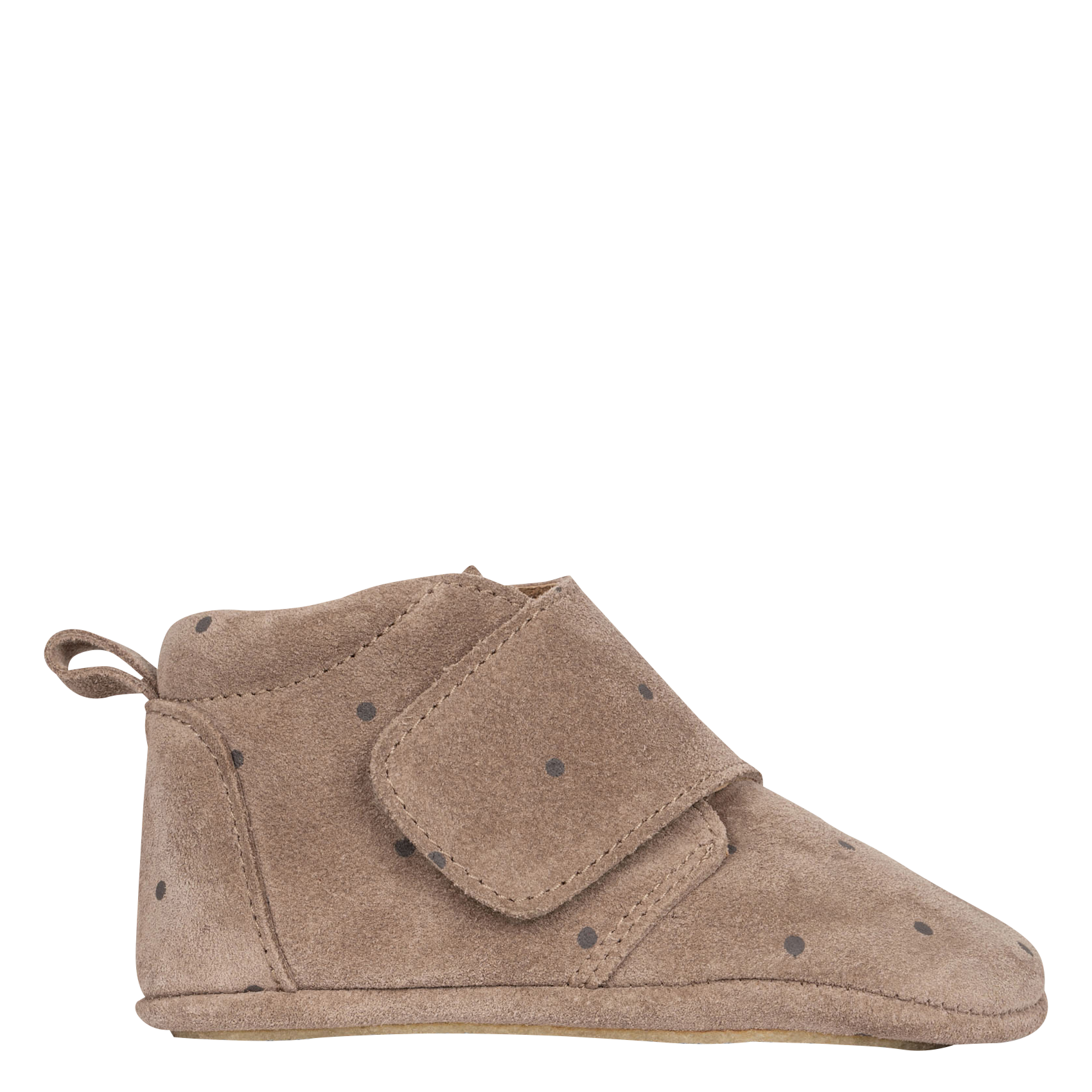MAMOUR - Chaussons imprimés en cuir velours| Gris