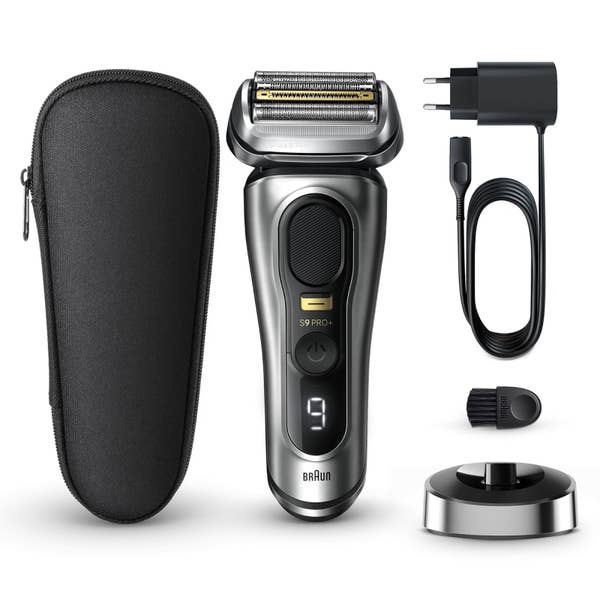 Braun Series 9 Pro+ Elektrorasierer, Ladestation, Wet & Dry, 9517s, Silber
