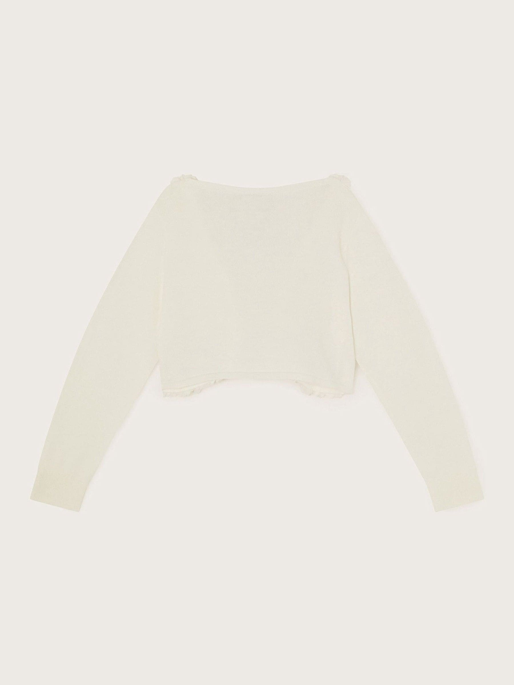 Monsoon Flora vest van 100% katoen met corsagerand