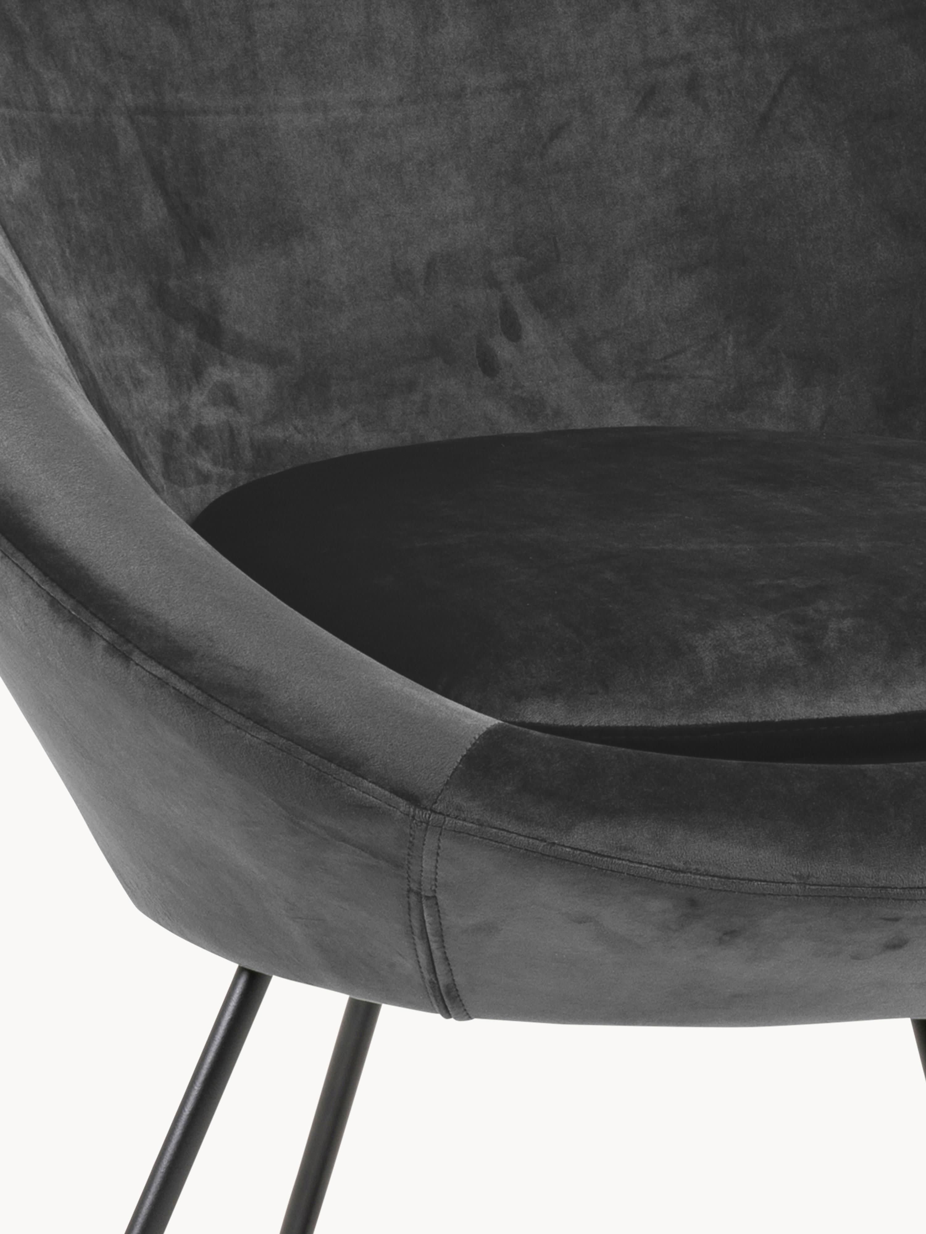 Fluwelen cocktailfauteuil Center