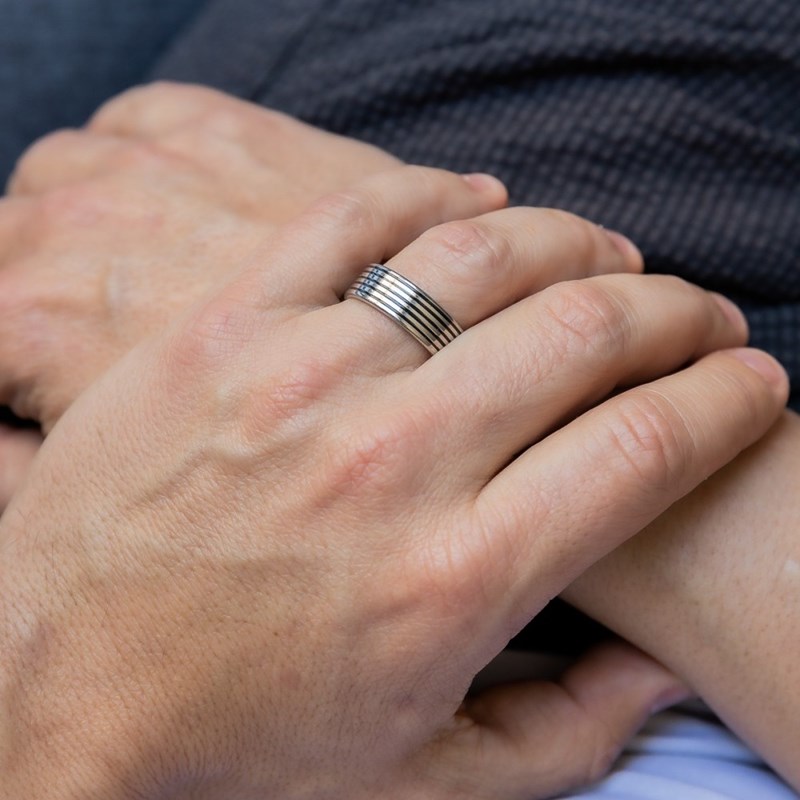Bague Anneau Homme Acier CISCUS