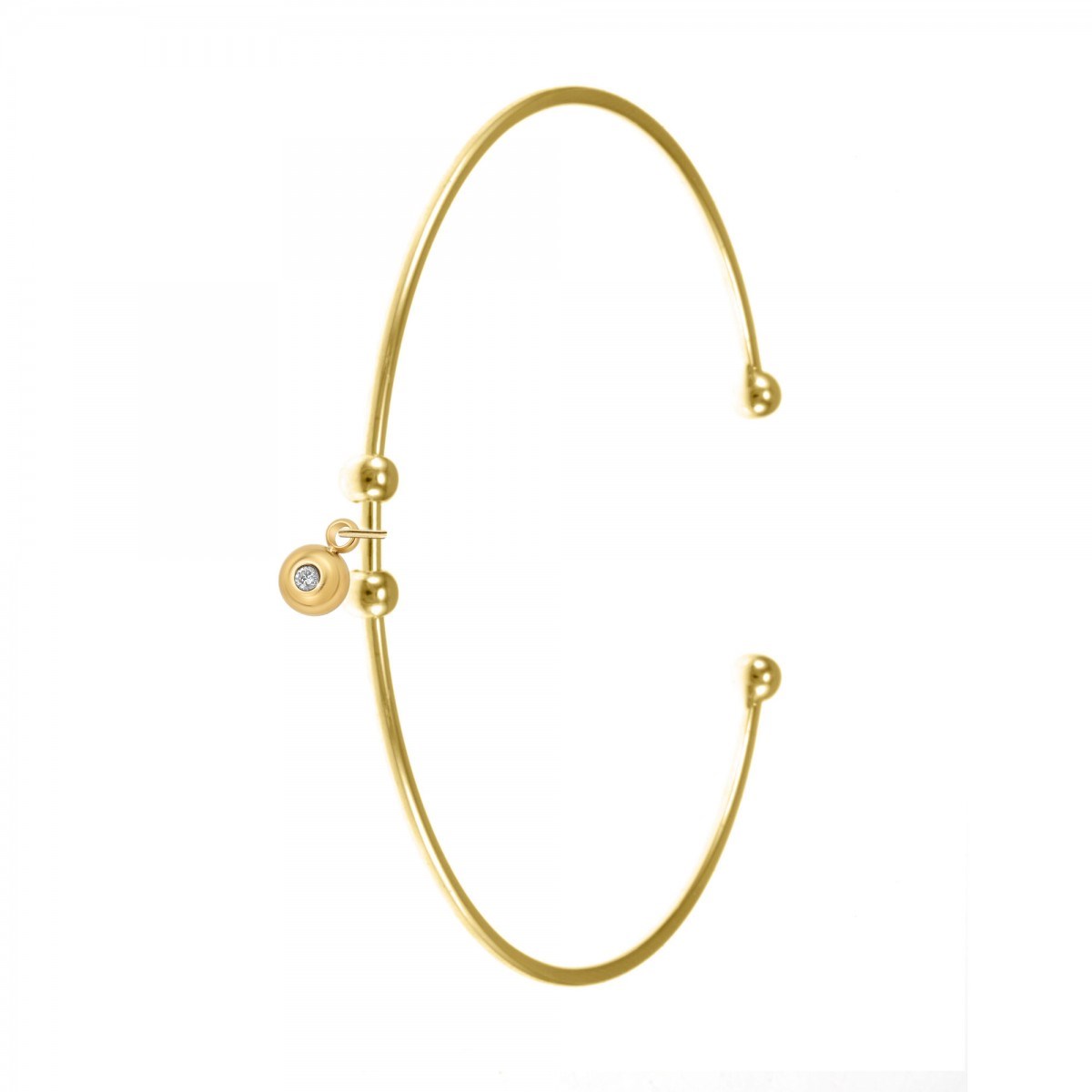 Bracelet par SC Bohème orné d'un véritable diamant blanc