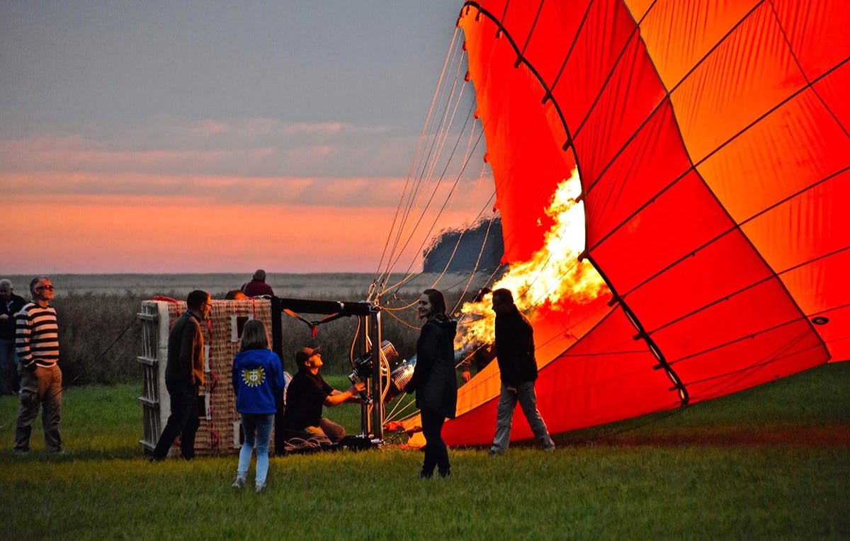 Morgendliche Ballonfahrt Ulm