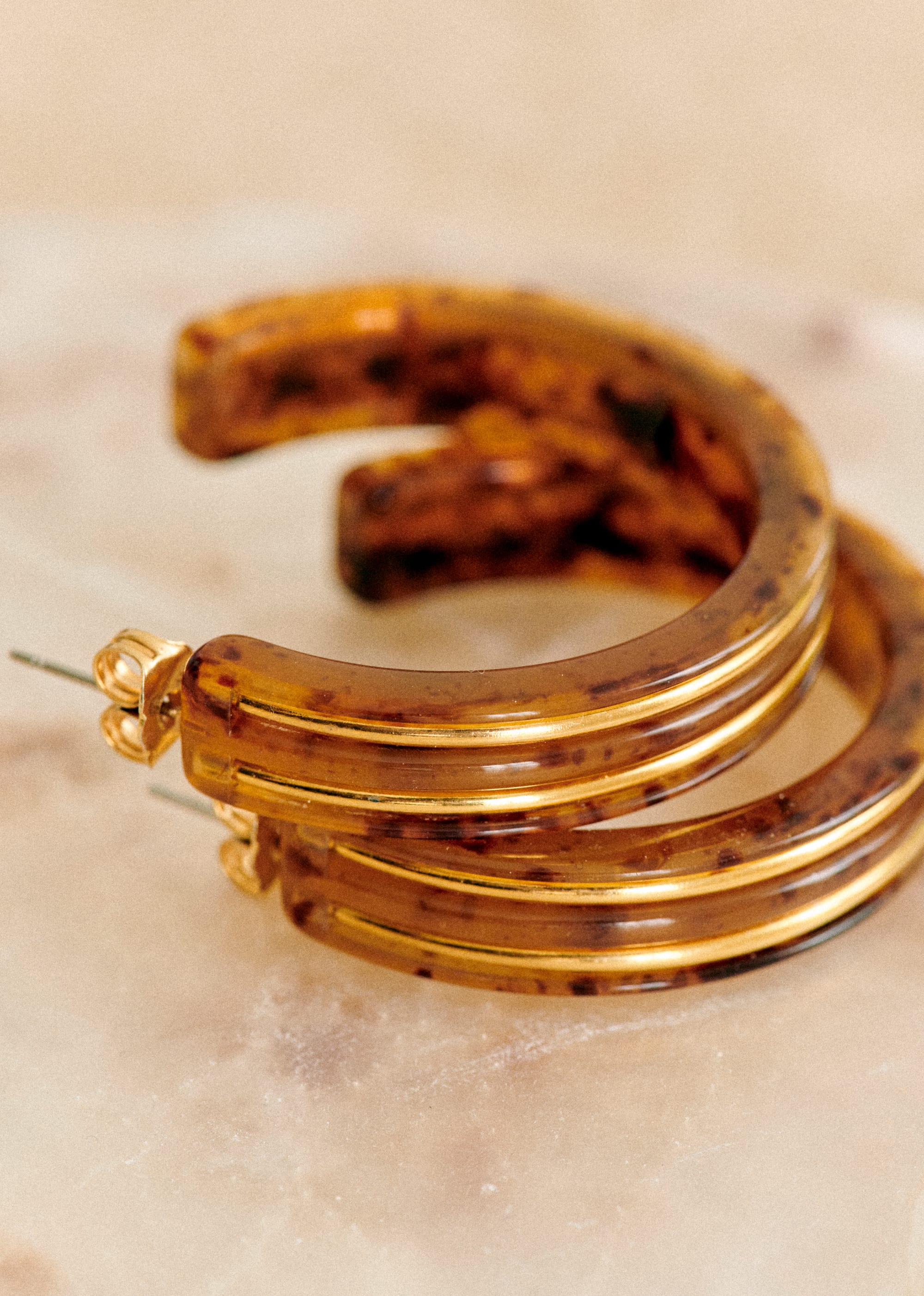 Anneaux Alix - Ecaille - E-SHOP/BIJOUX Boucles d'Oreilles 5905797