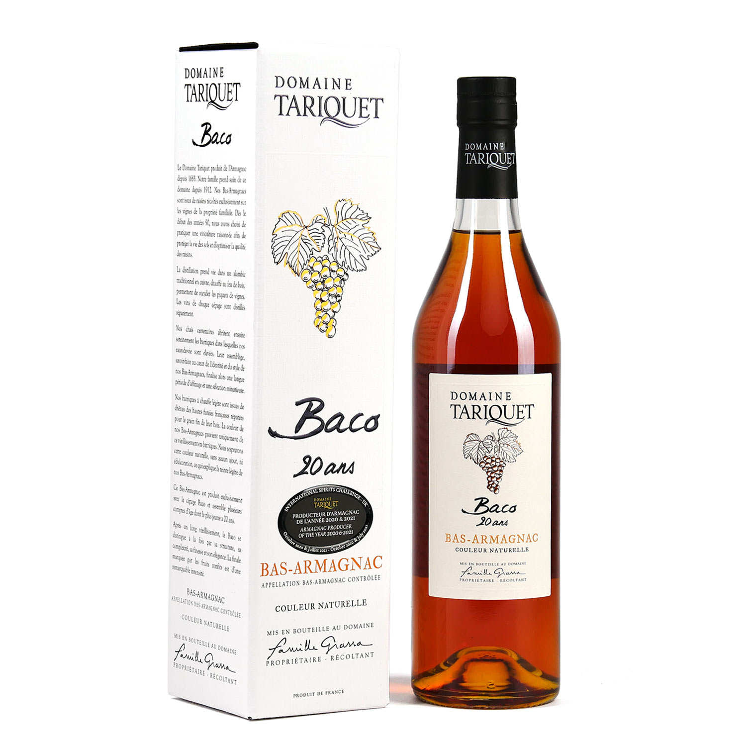 Bas Armagnac Baco 20 ans - Domaine Tariquet 42%