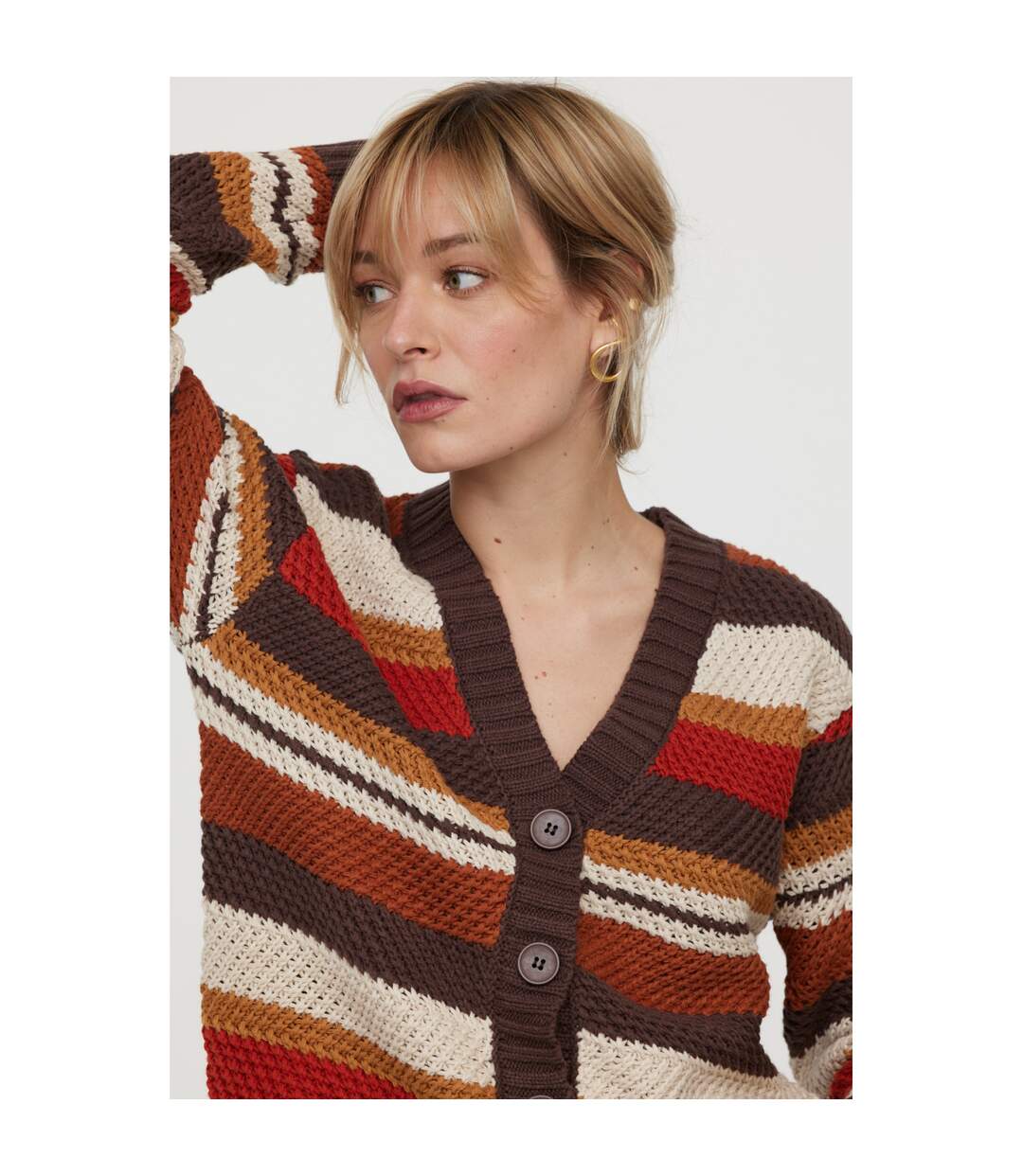 Cardigan manches longues coton regular CUPIDA
