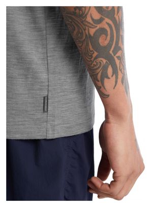 T-Shirt Icebreaker Tech Lite II Natural Run Club Gris
