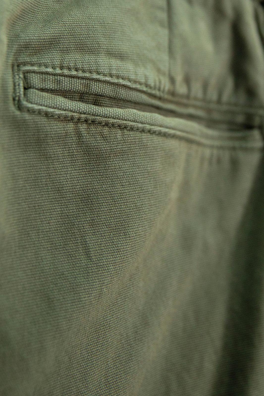 Donkergroene katoenen chino