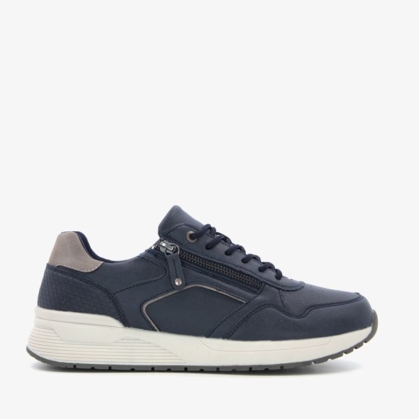 Blue Box heren sneakers blauw met rits