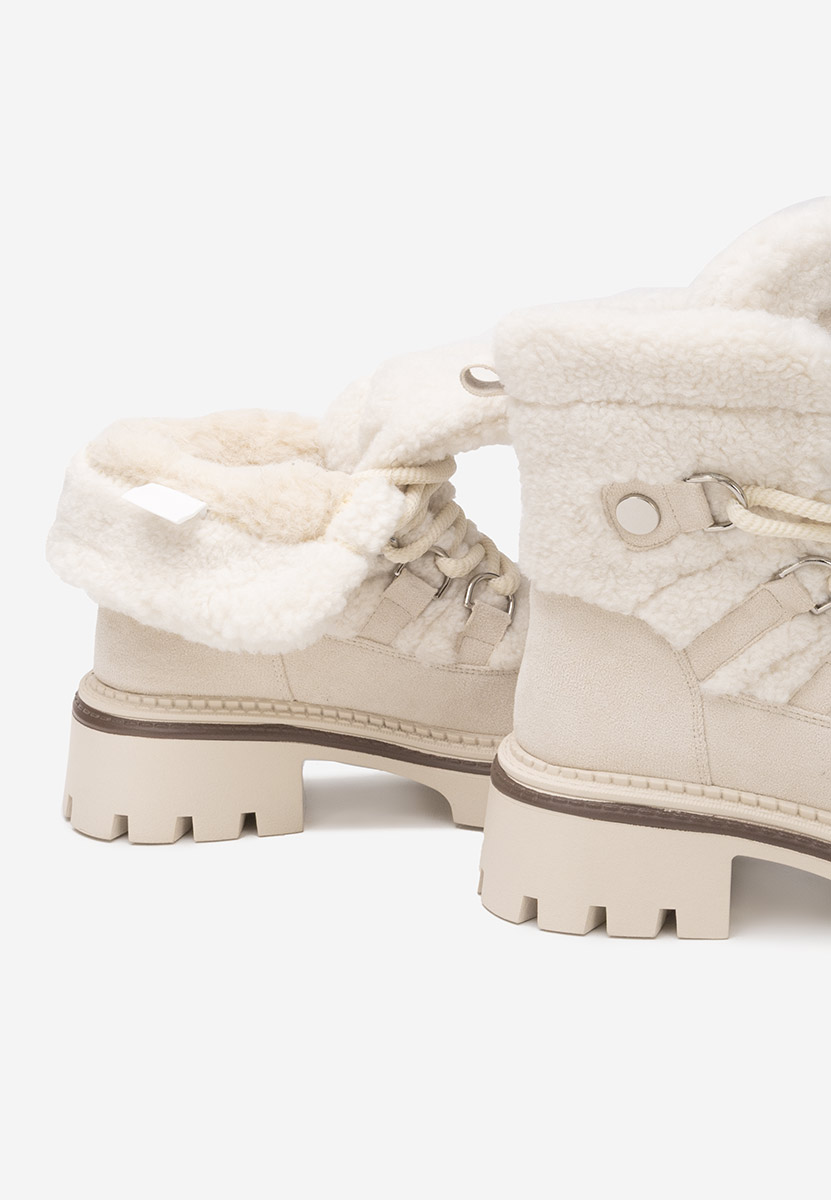 Bottines doublées femme beige Kalindra