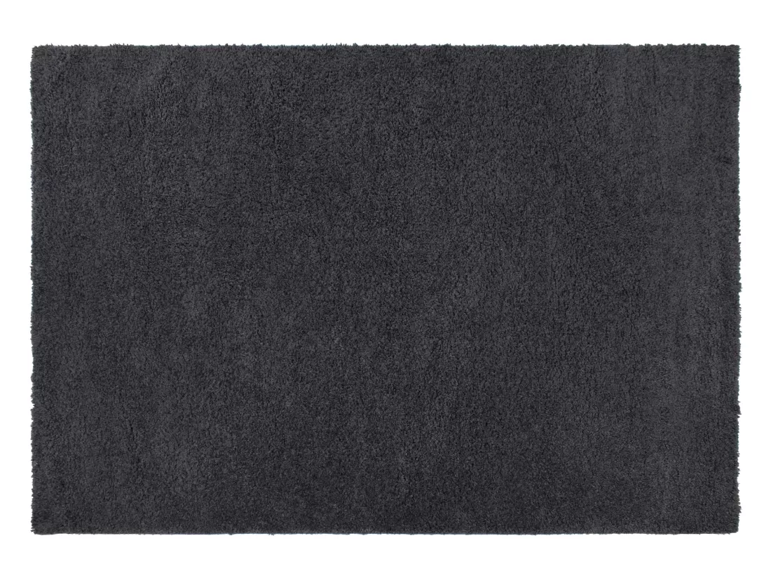 Tapis shaggy à poils longs - 160 x 230 cm - Anthracite - MILINIO