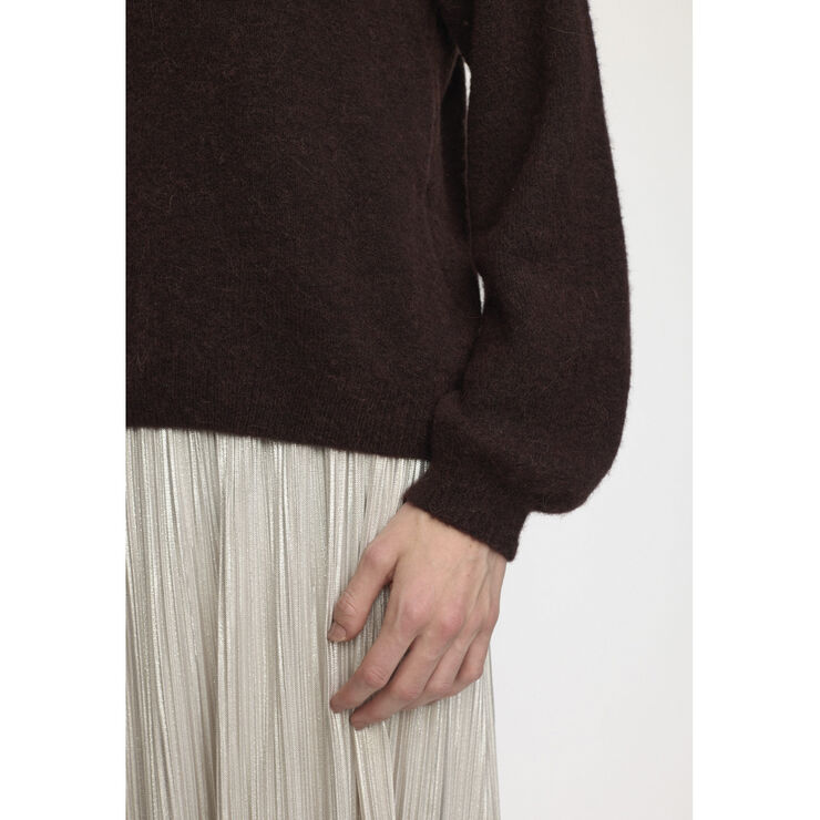 Soft Rebels SRAllison knit Chocolate plum melange