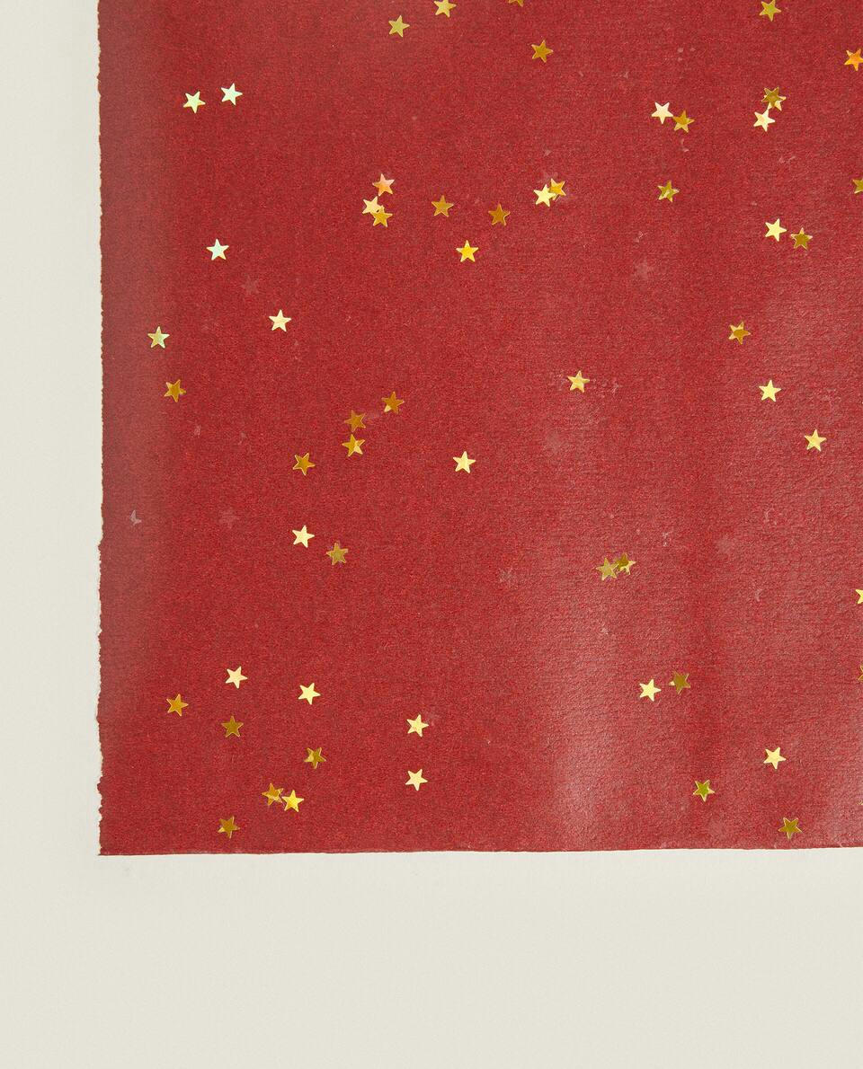 PAPEL DE EMBRULHO ESTRELA DE NATAL
