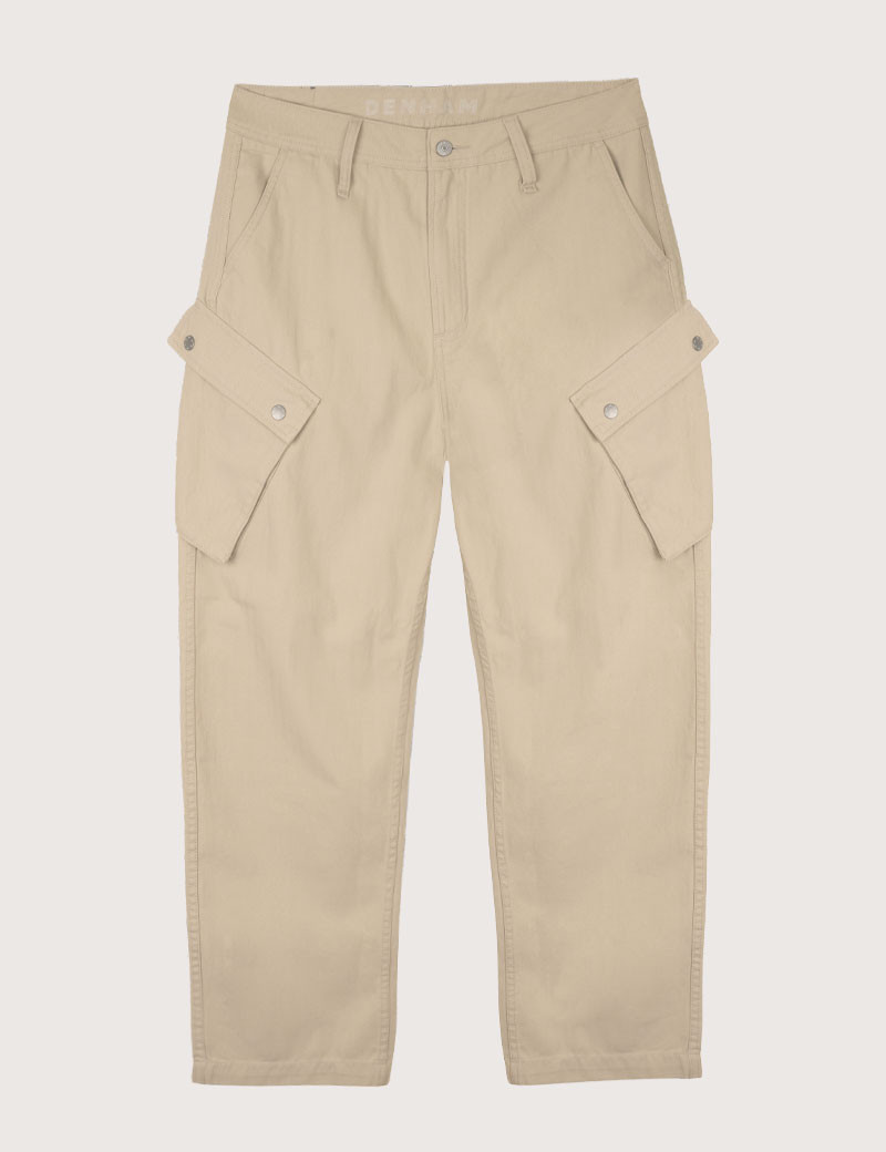 DENHAM PANTALON CARGO TWILL BEIGE