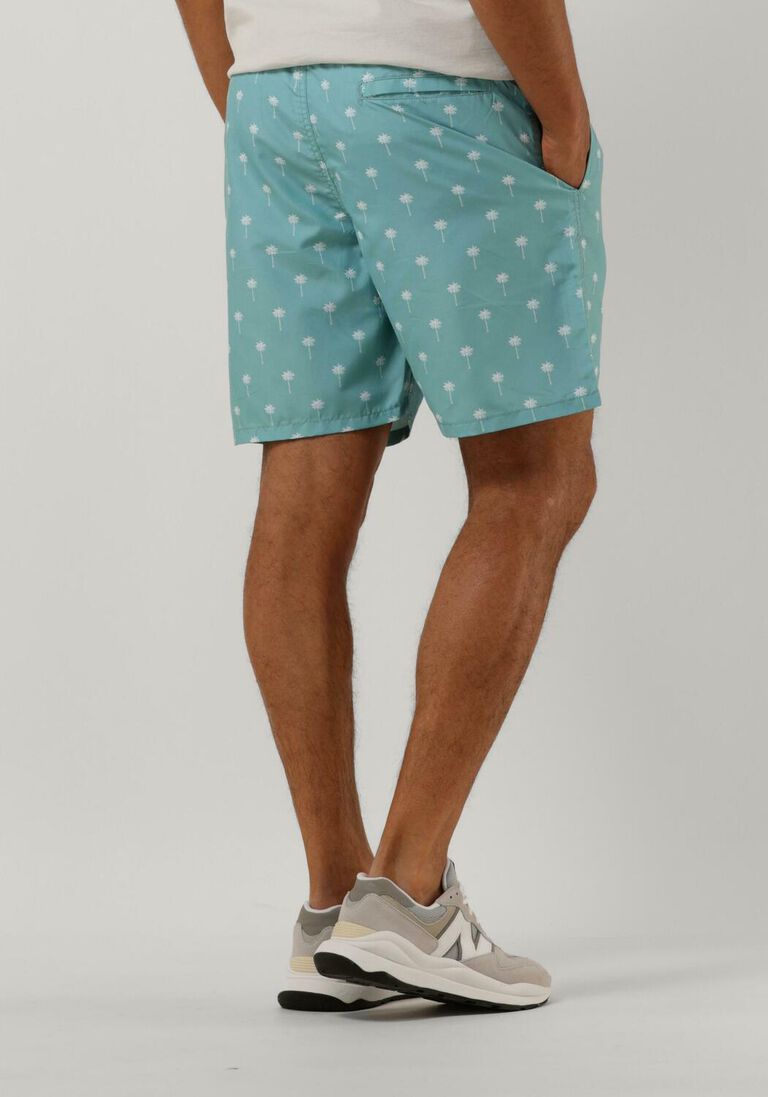 SHIWI lichtblauwe shiwi  men swimshort scratched shiwi palm