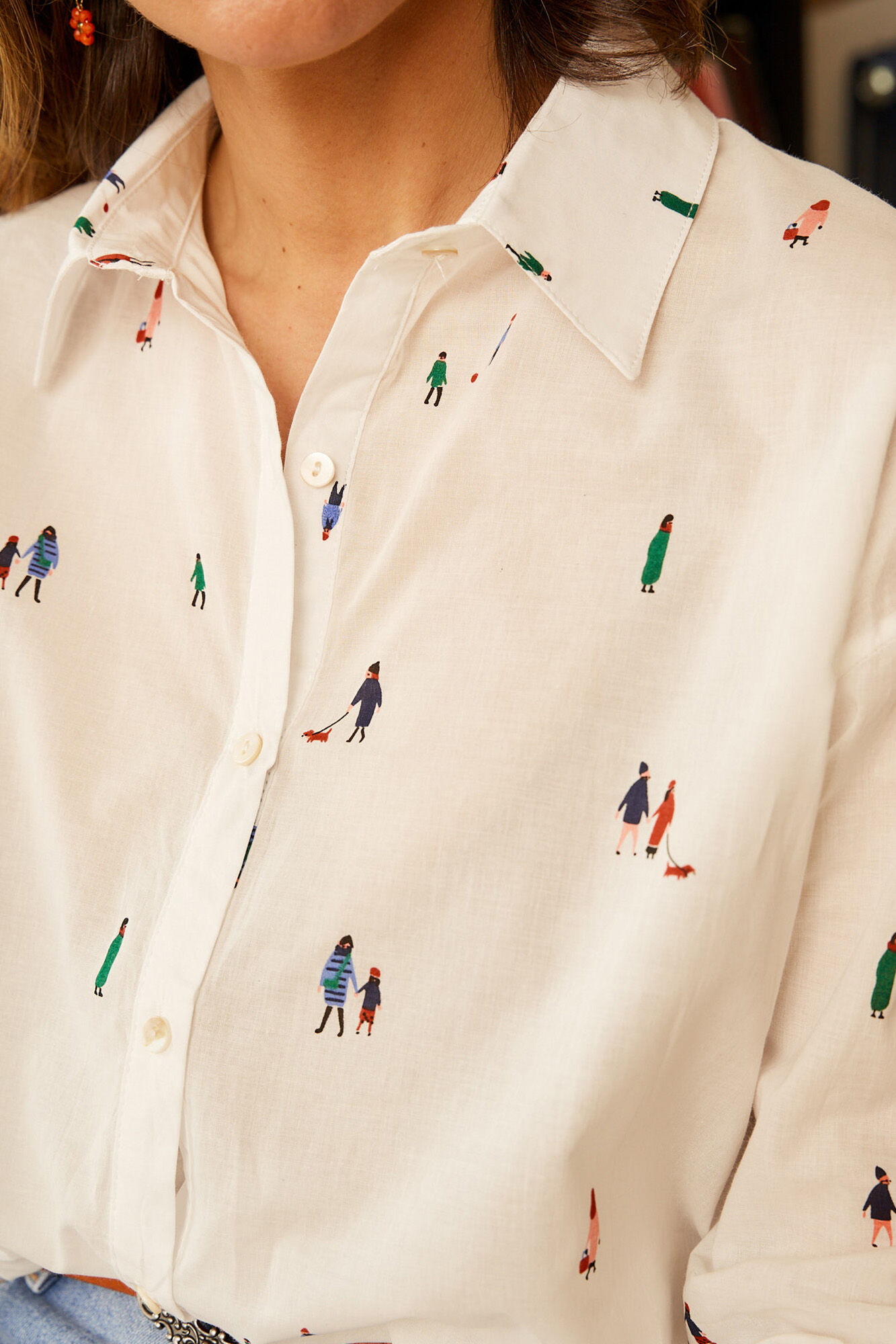 Camisa de manga comprida branca - Branca