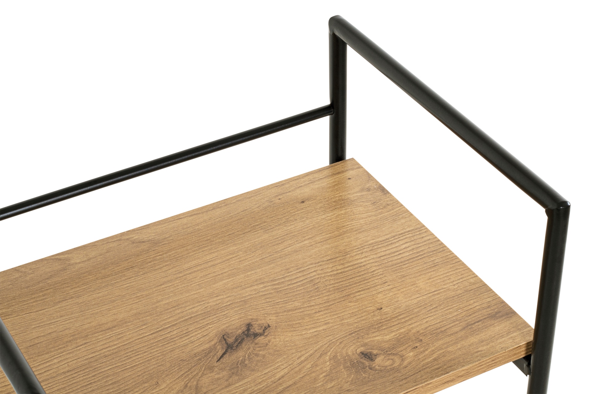 Regal 34 x 96 cm Eiche Dekor/schwarz