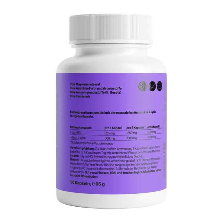 L-Lysin 500 mg Kapseln, 90 St