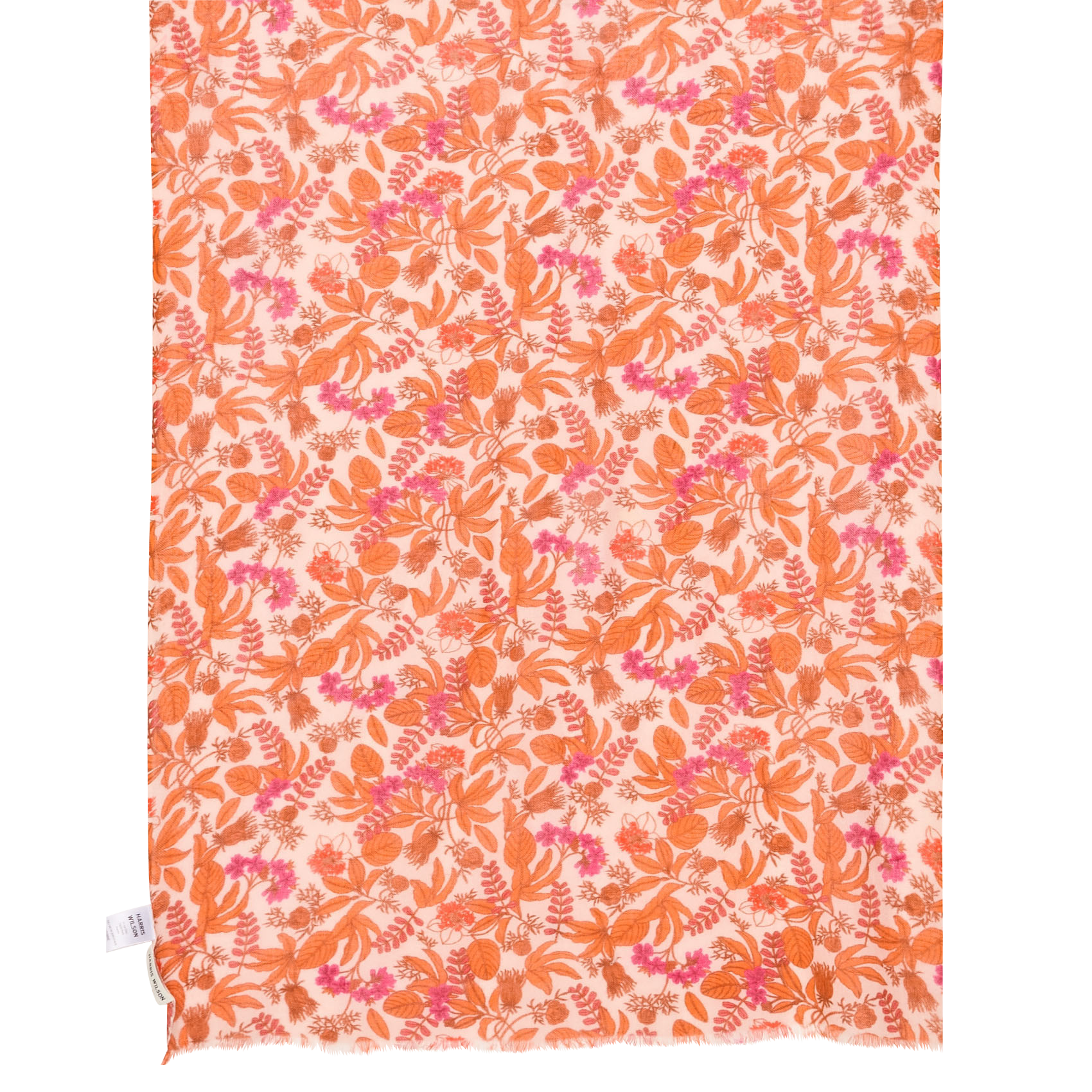 KATERINE - Foulard en laine à imprimé floral | Rouge