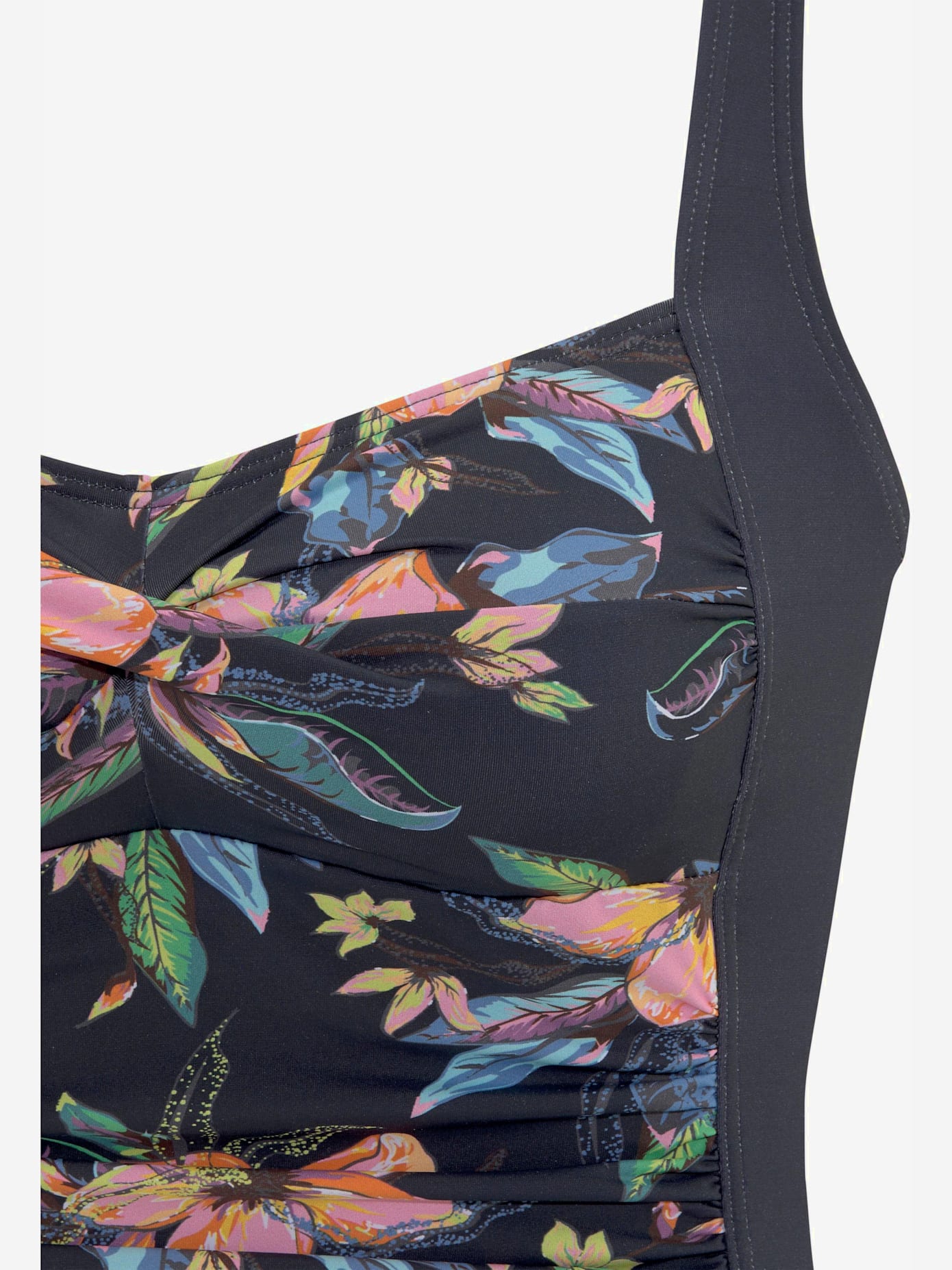 Maillot de bain empiècement floral