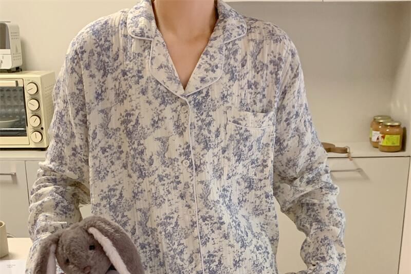 Tanee - Bijpassende pyjamaset met bloemenprint voor koppels