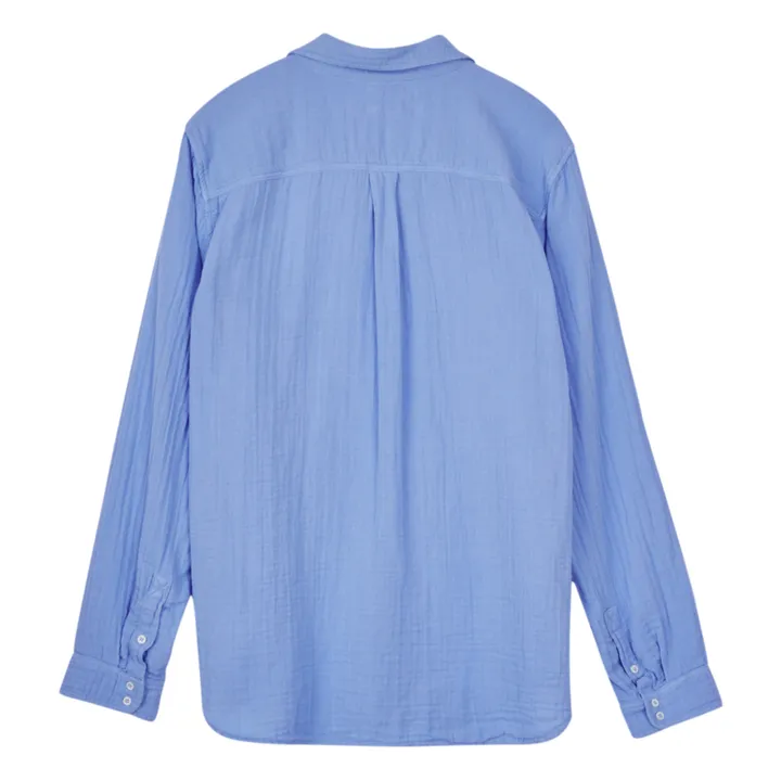Xirena Chemise Scout Gaze de Coton | Bleu