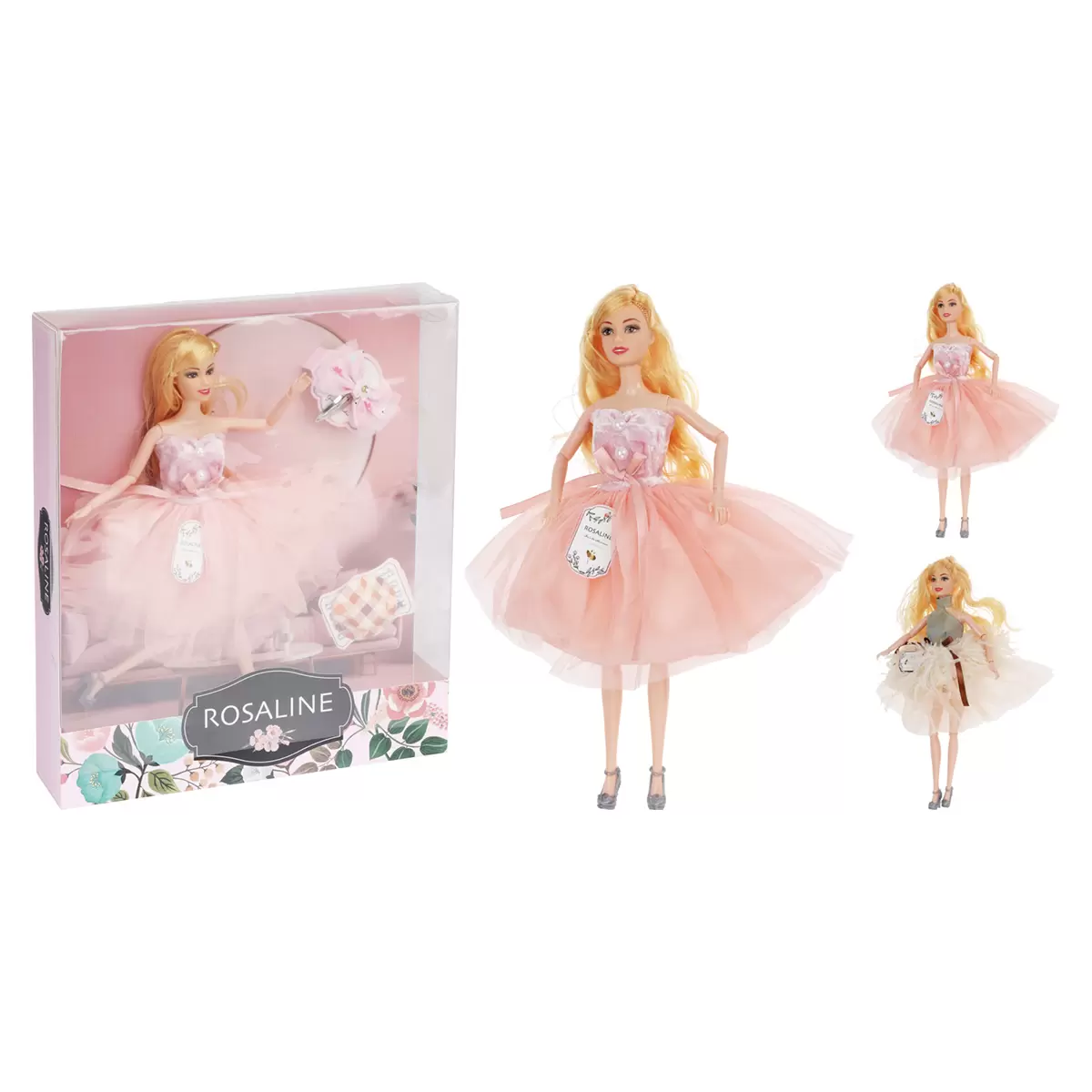 Spielzeug Puppe Rosaline Bunt