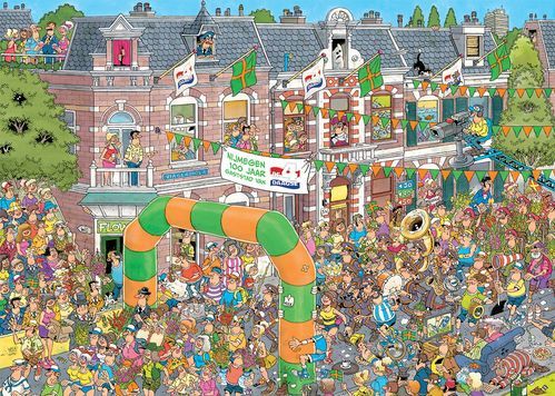 Jan van Haasteren - Nijmegen 100 Jaar Gaststad van de 4-Daagse - Legpuzzel - 1000 Stukjes