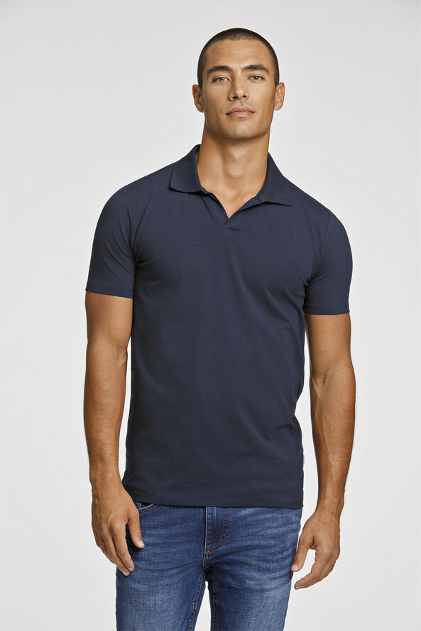 Lindbergh Stretch polo shirt S/S Blå