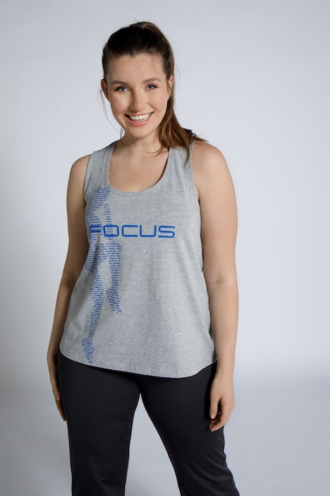 Top, XL-Statement, Rundhals, sportiver Rücken, ärmellos