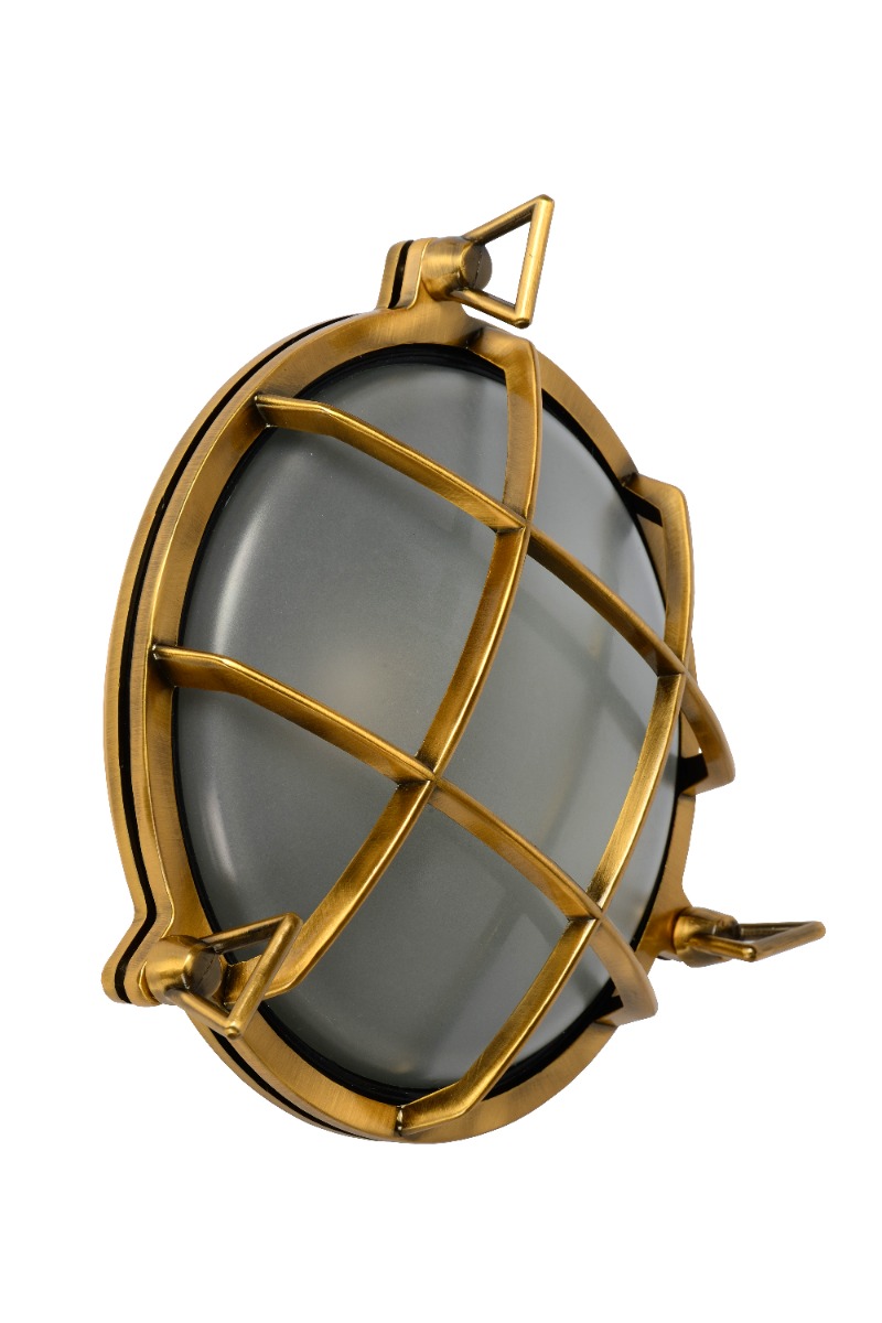 Lucide Dudley wandlamp 40W 23x22cm goud/messing