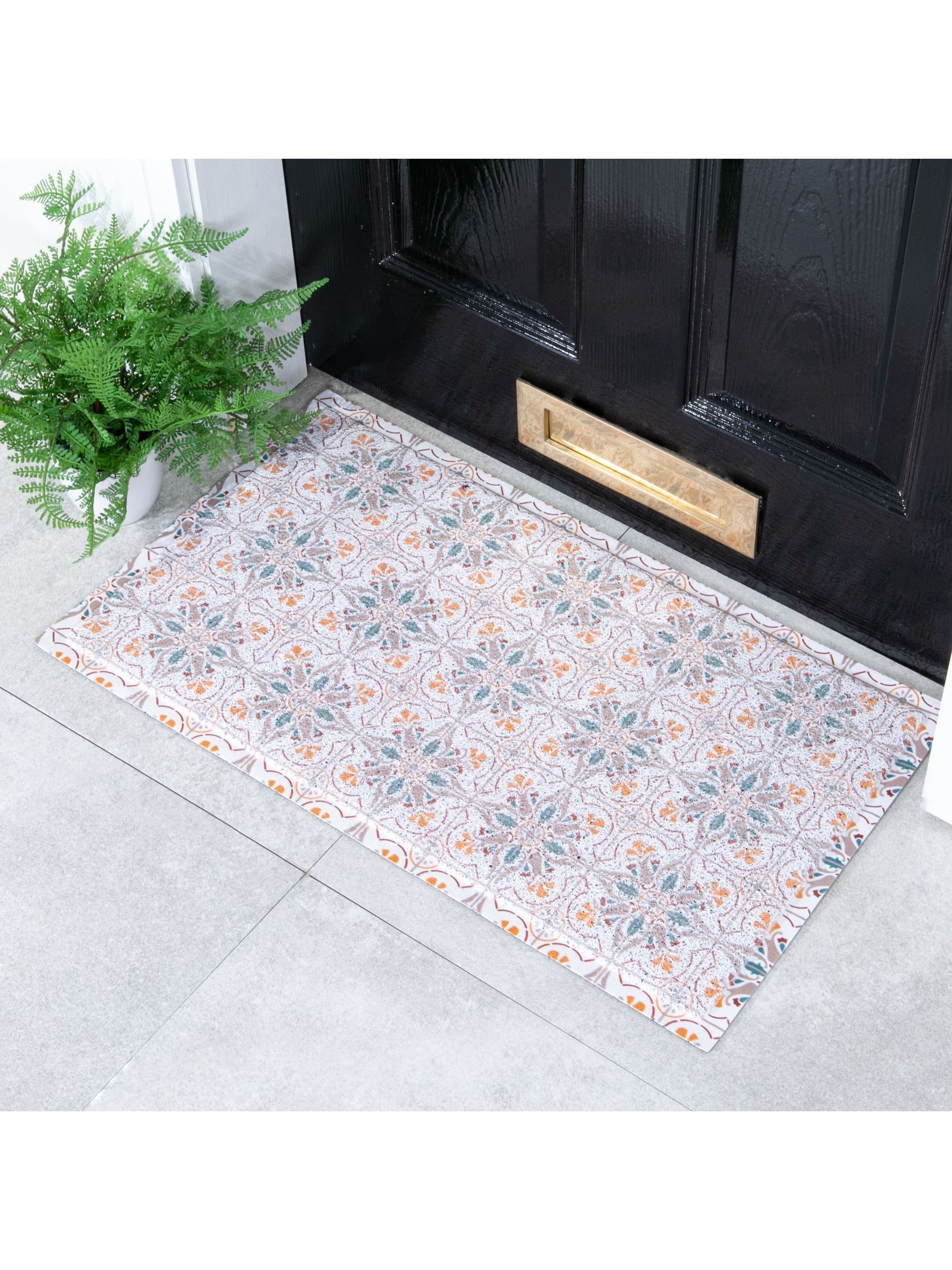 Artsy Mats Beige Mosaic Tiles Doormat