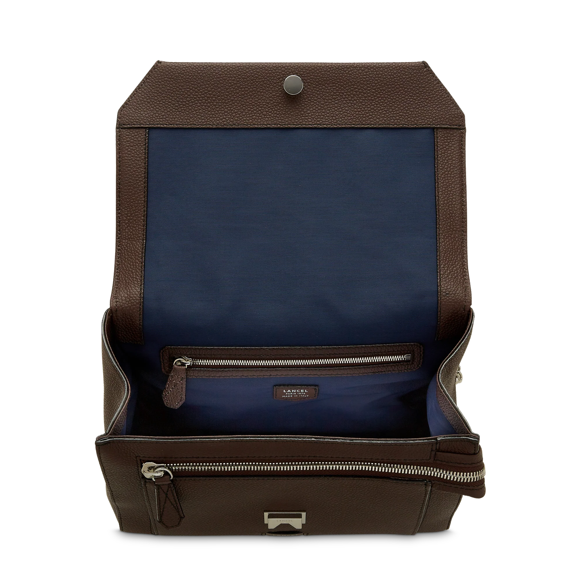 Sac rabat avec poignée  Ninon de Lancel-Chocolat