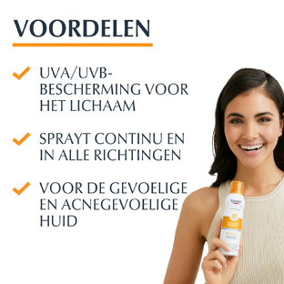 Eucerin Sun Oil Control Mist Transparent Dry Touch SPF30 200ML