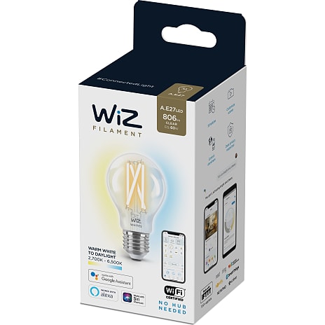 WiZ filament LED pære 6,7W - dæmpbar