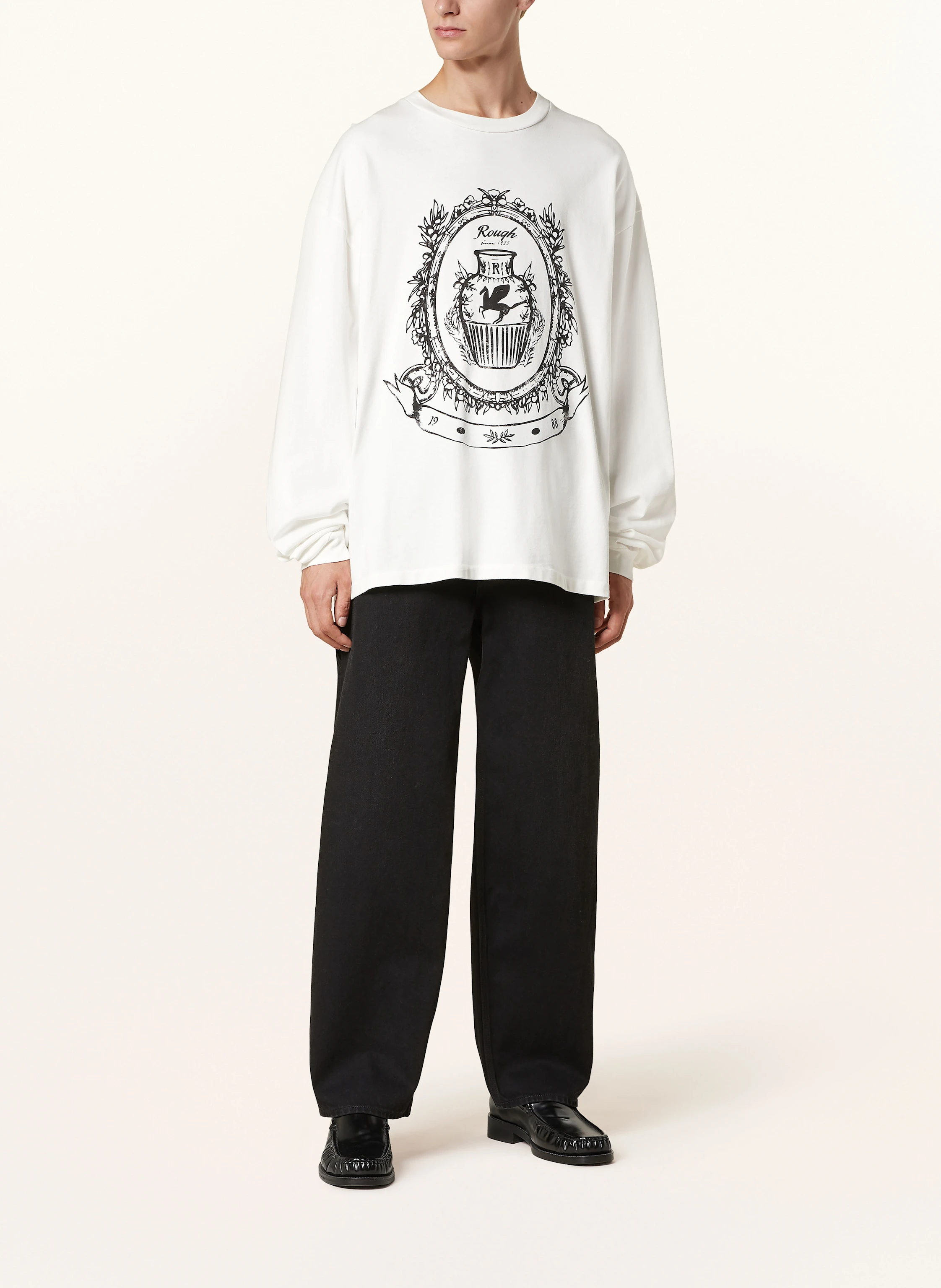 rough. Oversized-Longsleeve FAMILY CREST