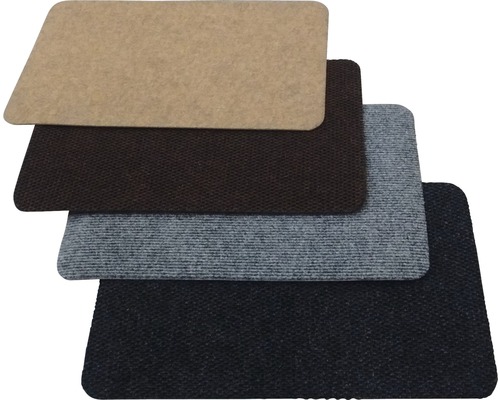 Geribbelde mat Toprib naaldvilt 50x80 cm willekeurige kleurselectie