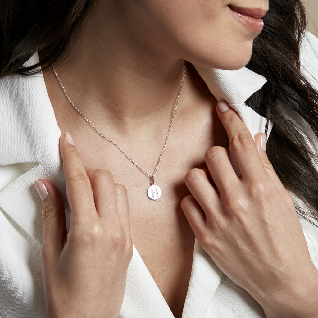 Collier Argent Eugenien Oxydes De Zirconium