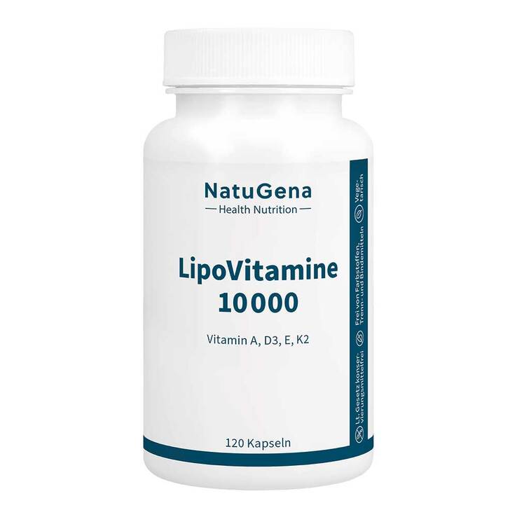Lipovitamine 10.000 Vitamin A + D3 + E + K2 Kapseln, 120 St