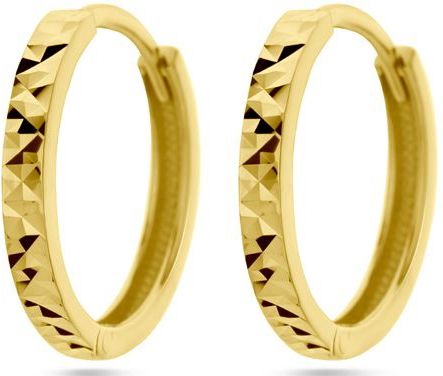14K geelgoud klapoorringen gediamanteerd 4029553