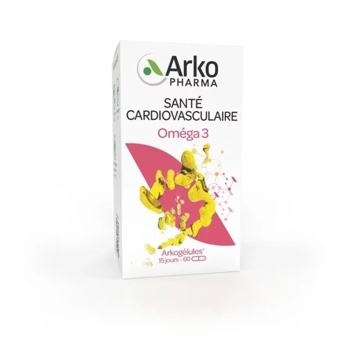 Arkogélules Oméga 3 Santé Cardiovasculaire - Arkopharma - 60 Gélules