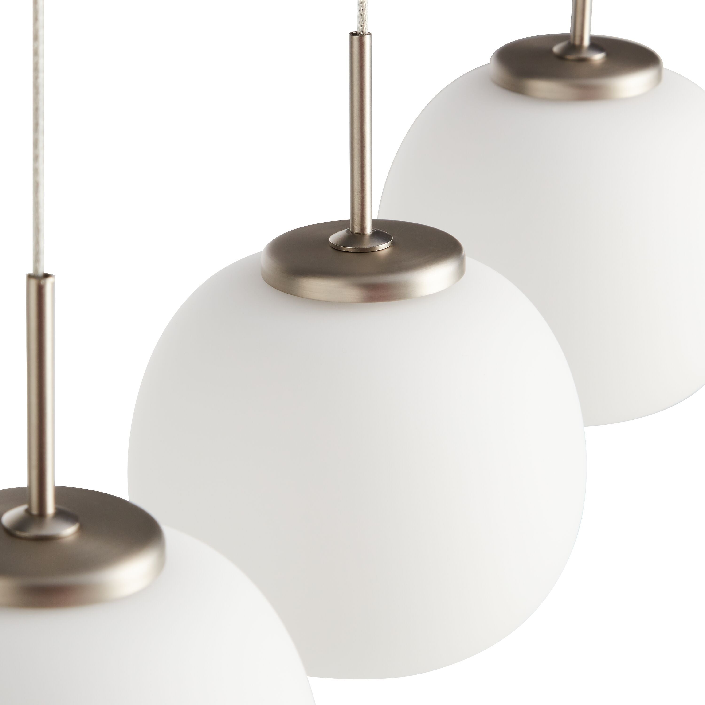 TALSANO Hängeleuchte - Weiss / B: 95.0 cm x H: 150.0 cm