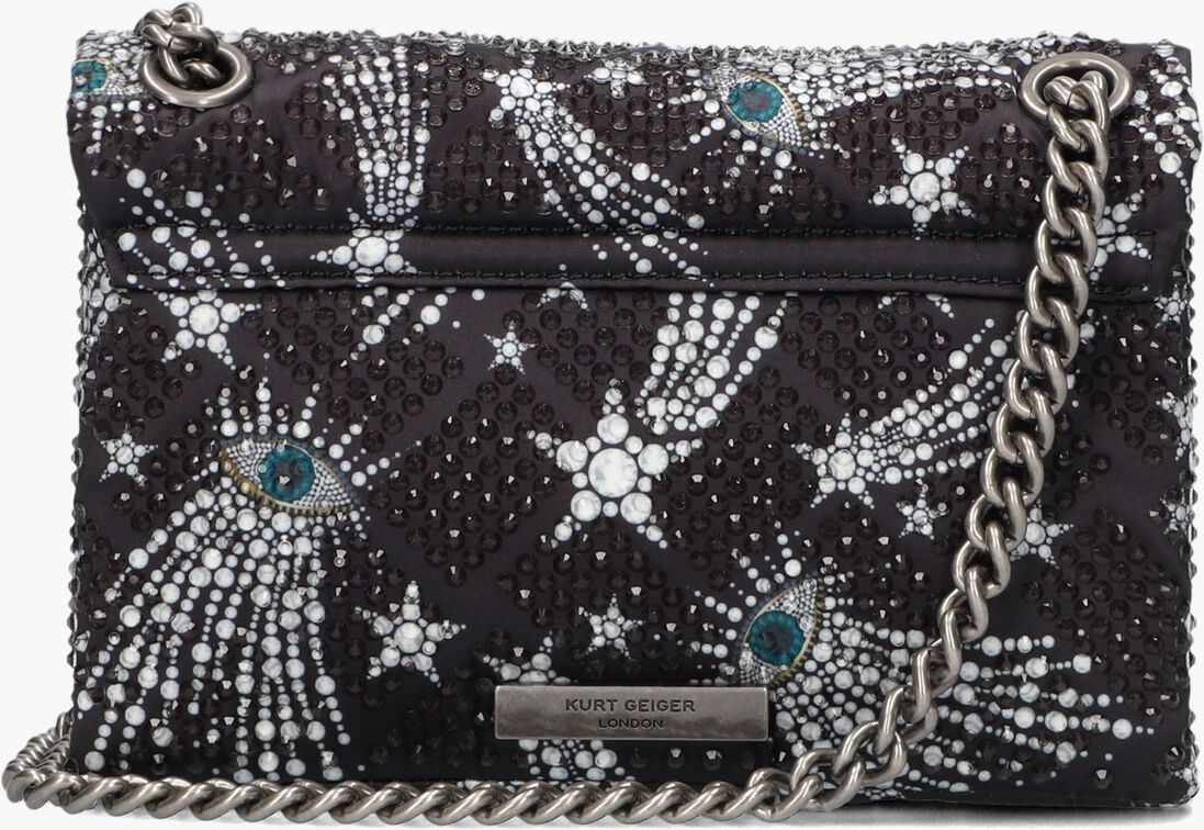 KURT GEIGER LONDON zwarte kurt geiger london schoudertas fabric mini kensington