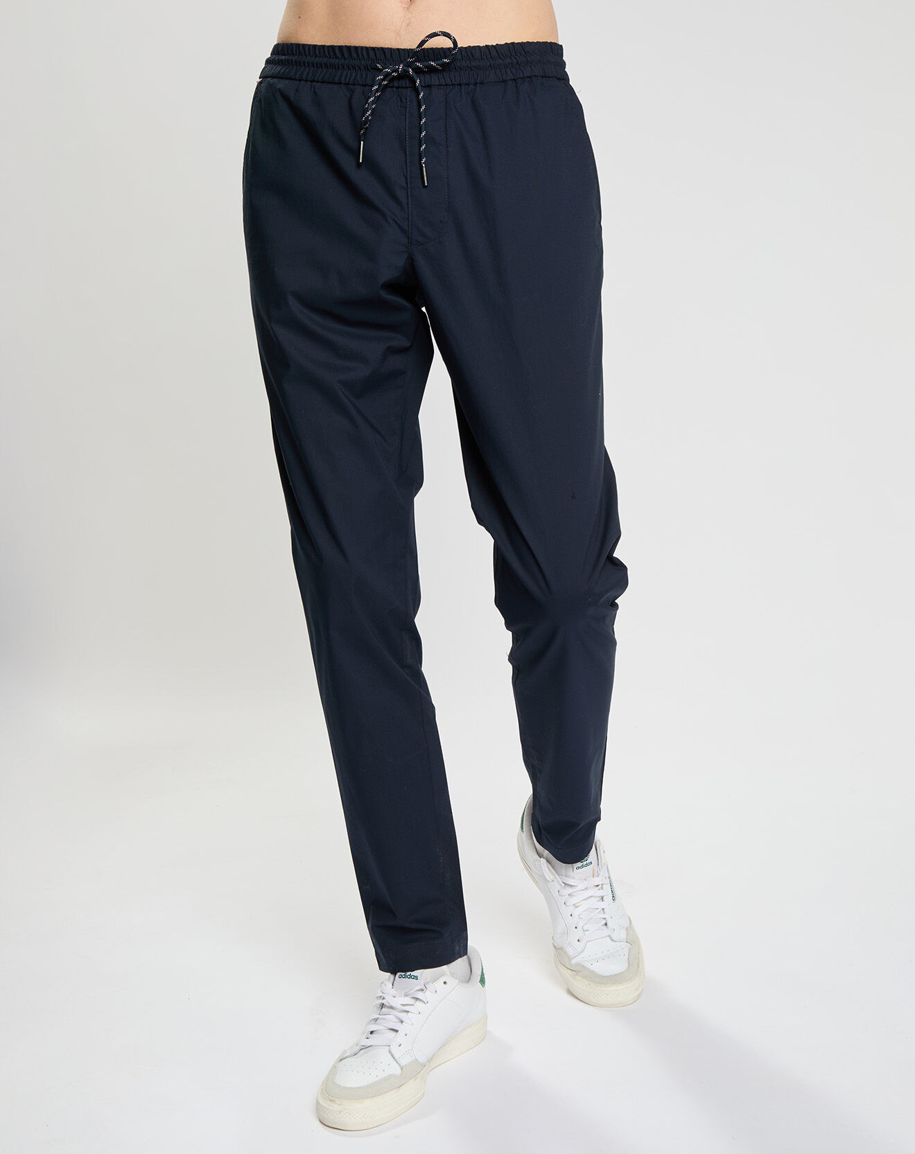 Tommy Hilfiger Pantalon chelsea en Popeline Papertouch bleu marine