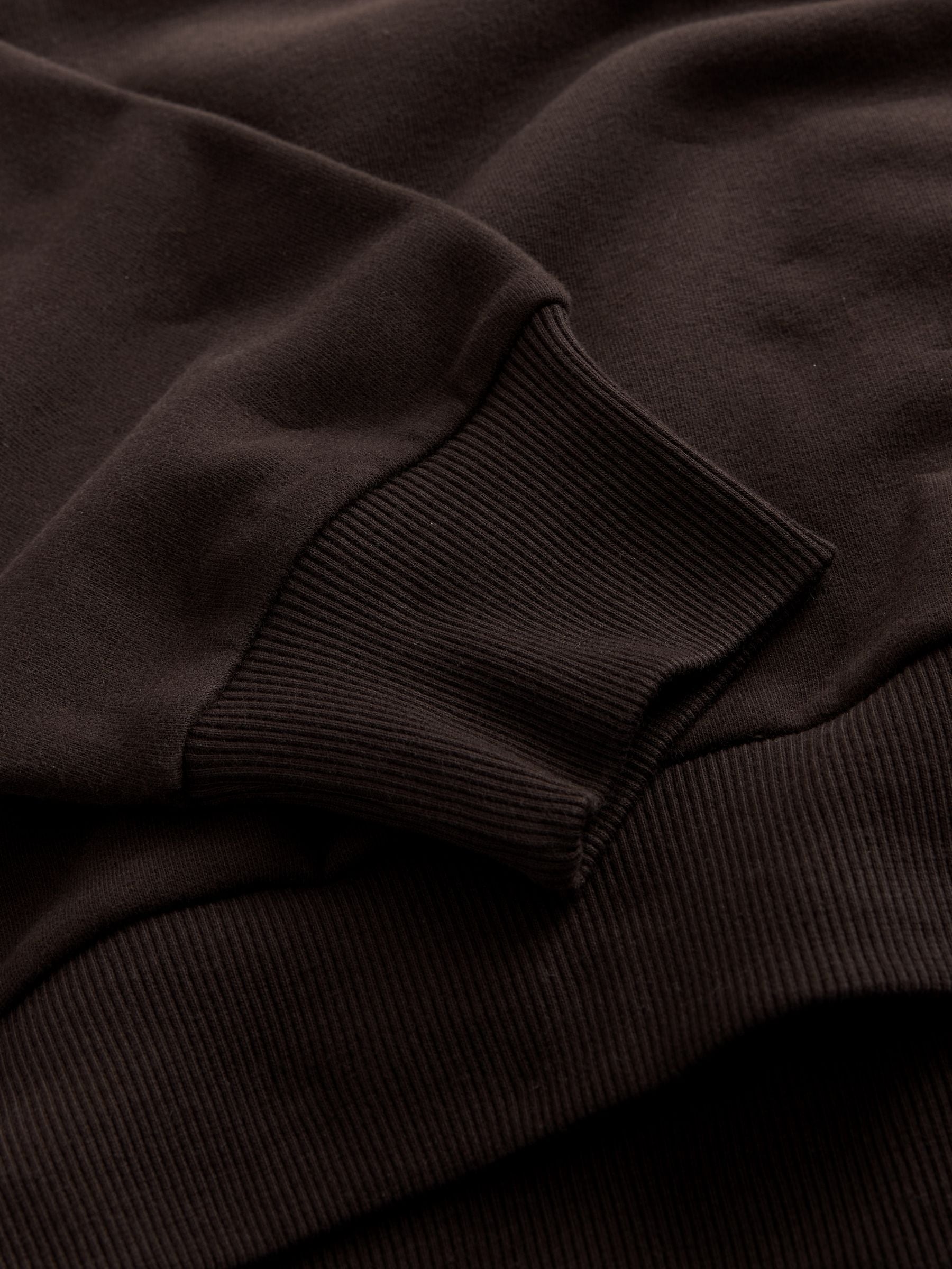 Chocoladebruin - Herfstachtige NYC Sweatshirt met Geborduurde Relaxte Pasvorm