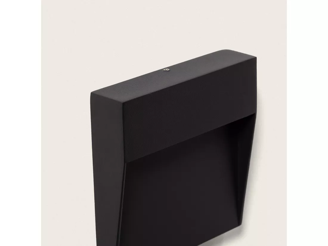 Applique Murale Extérieur LED 3W CCT Seleccionable en Saillie Carrée Jade Noir