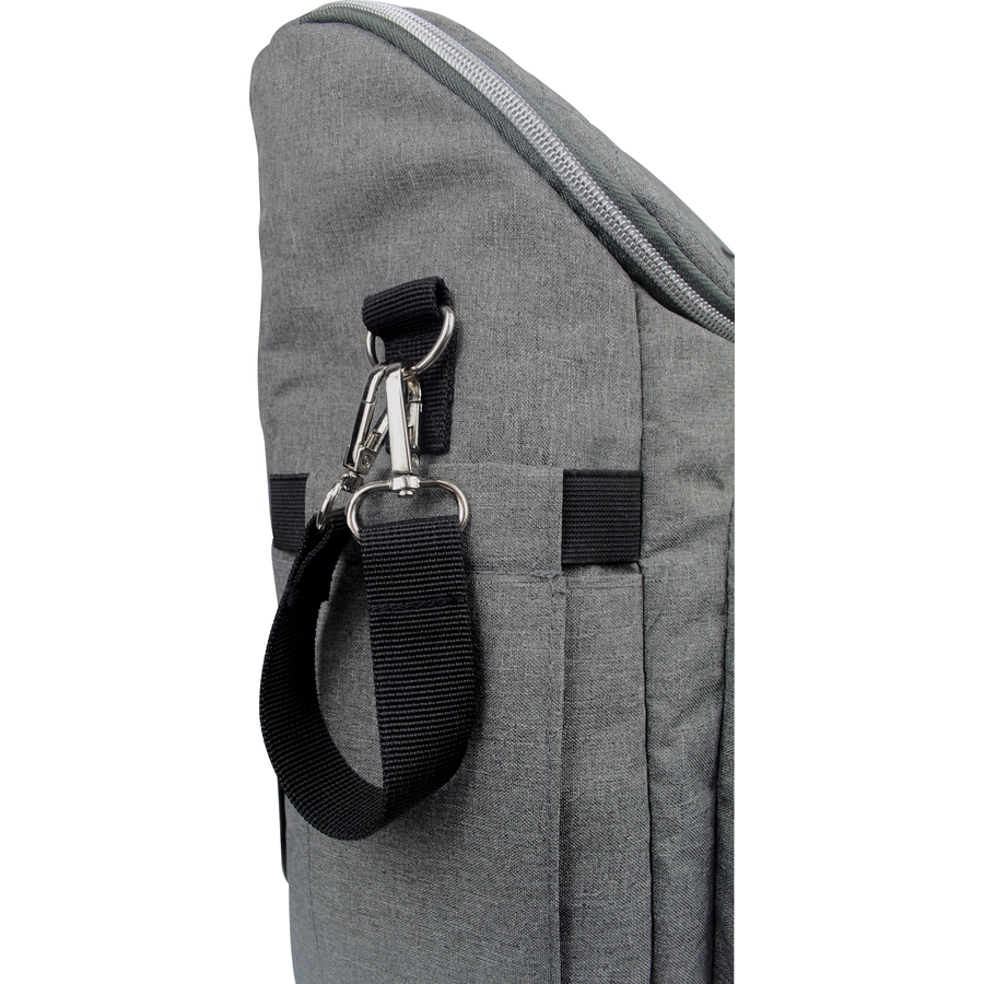 DOOKY Wickelrucksack 2 in 1 Grey melange